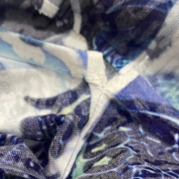 Periwinkle Womens Top Sz Small Blue Multicolored Paisley 3/4 Sleeve Tunic Shirt - Picture 11 of 11